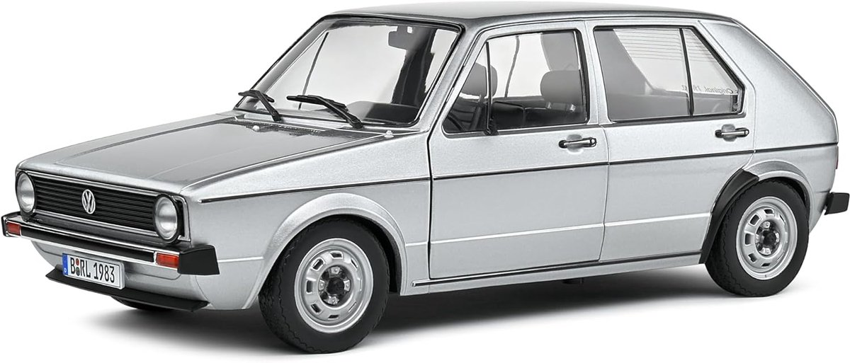 Schaalmodel Auto 1:18 Zilveren Compacte Hatchback 1983