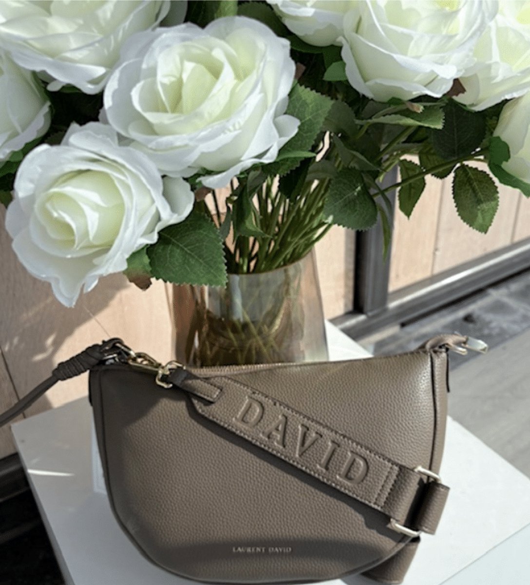 Laurent David Handtas Khaki | Kaki | Maat: One Size