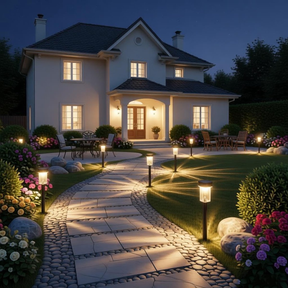 Zonnelampen Balkonbakken - Buitenverlichting Decoratie - Tuin Verlichten - Zonne-energie Werking - 17 x 10 x 4 cm - Warmwit