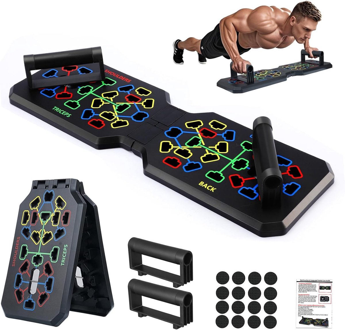 Multifunctioneel Push-Up Board 44-in-1 voor Thuistraining en Fitness