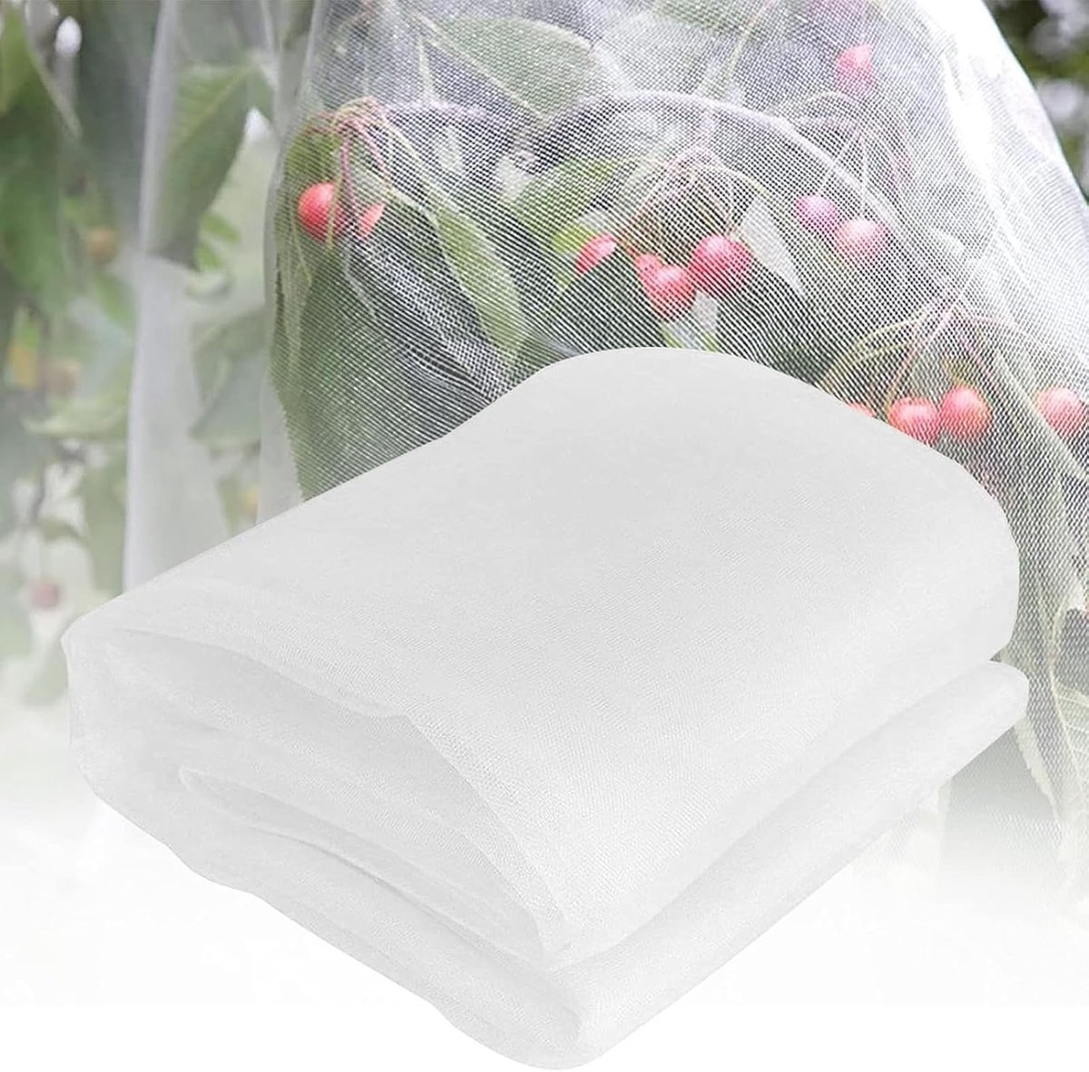 Insectengaas-insectennet-vlindernet-Insectennet 2,5 x 10 m - Fijnmazig tuinnet Groentenet - Insectennet voor planten en groenten - Effectieve insectenwerende vogelkooi voor bloemenkas - Wit