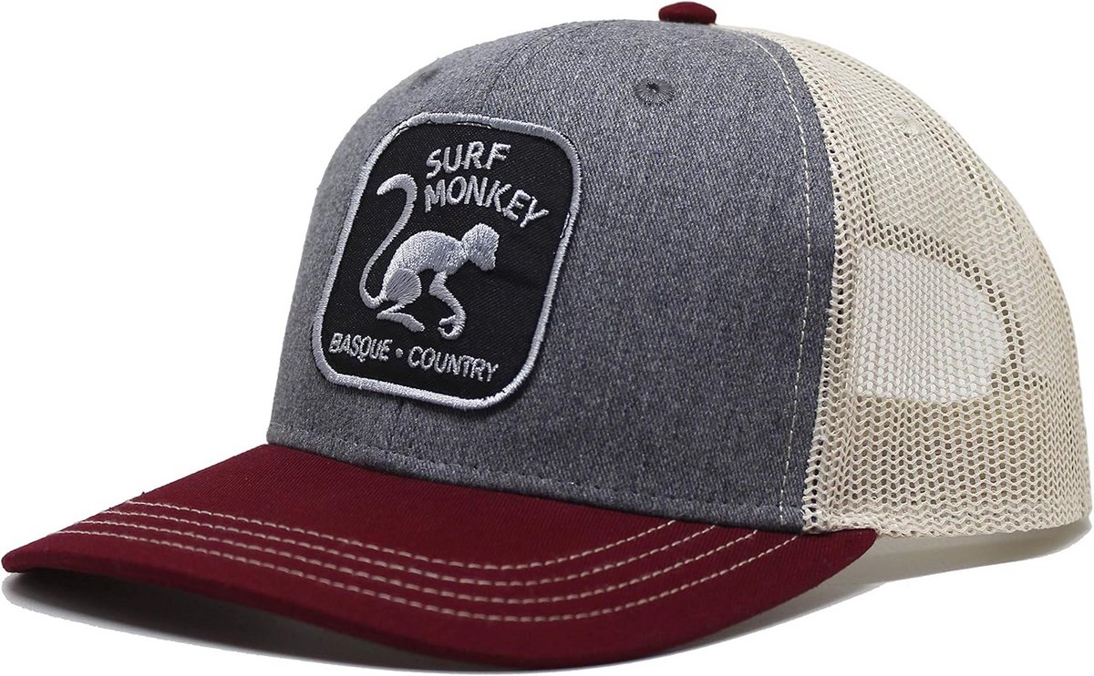 Trucker Cap met Geborduurd Surfer Patch - Verstelbare Snapback voor Zonwering