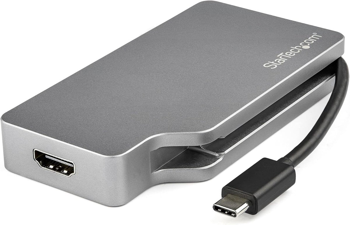 USB-C Multiport Adapter Hub met 4K HDMI, VGA, DVI en Mini DisplayPort