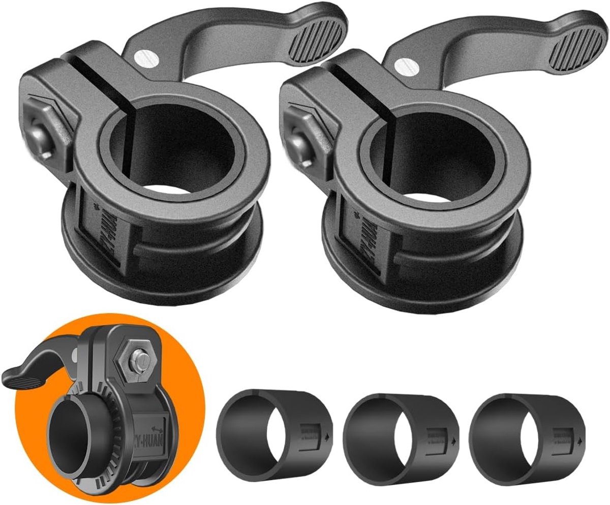 Barbell Clips - Halterkraag Klemmen - Veilig Gewichtheffen - Quick Release Ontwerp - 1 inch - Zwart