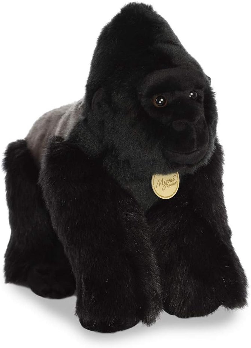 Luxe Pluche Zilverrug Gorilla Knuffel - Zacht en Realistisch