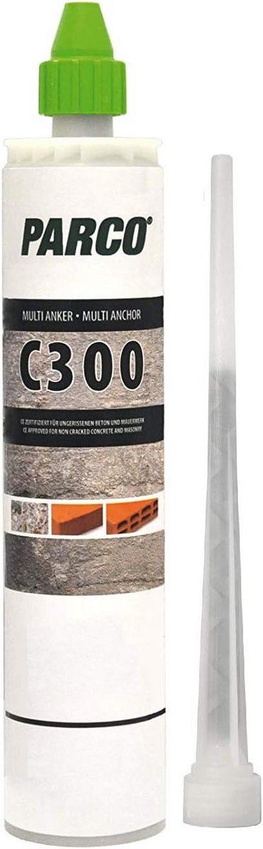 Tweecomponenten ankerkit C300 met Europese goedkeuring voor zware bevestigingen