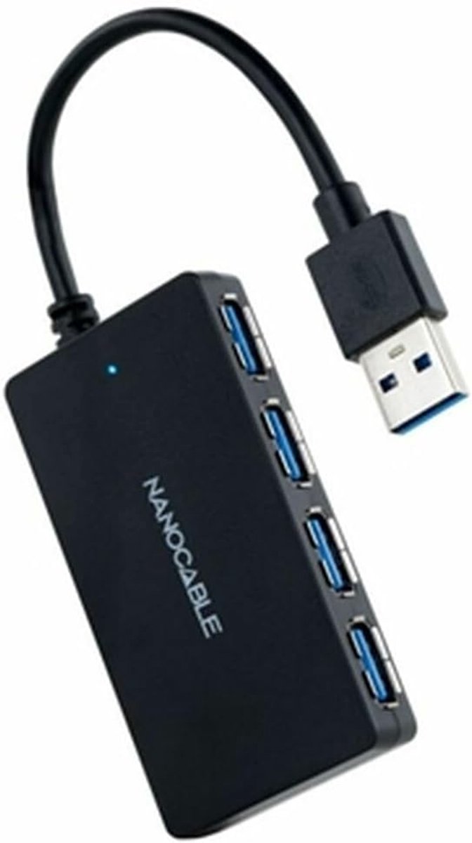 4-Poorts USB 3.0 Hub - USB-A Splitter voor Hoge Snelheid - Plug & Play