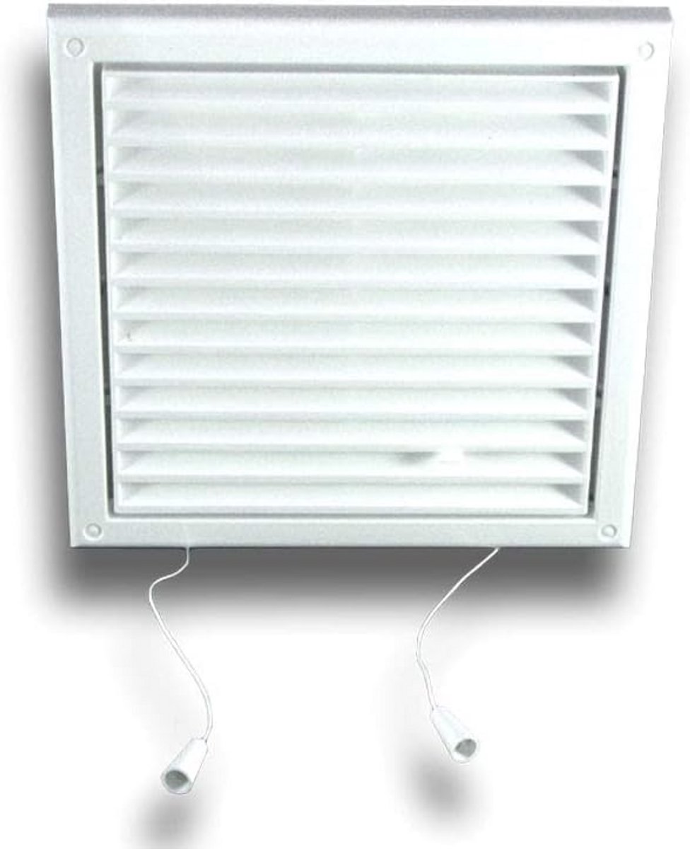Ventilatierooster afsluitrooster met insectenbescherming Ø100 154x154mm