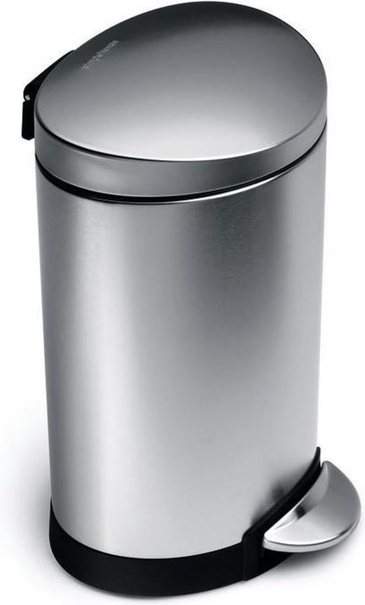 Poubelle Simplehuman - Semi Ronde - GFT - 55 L - Inox