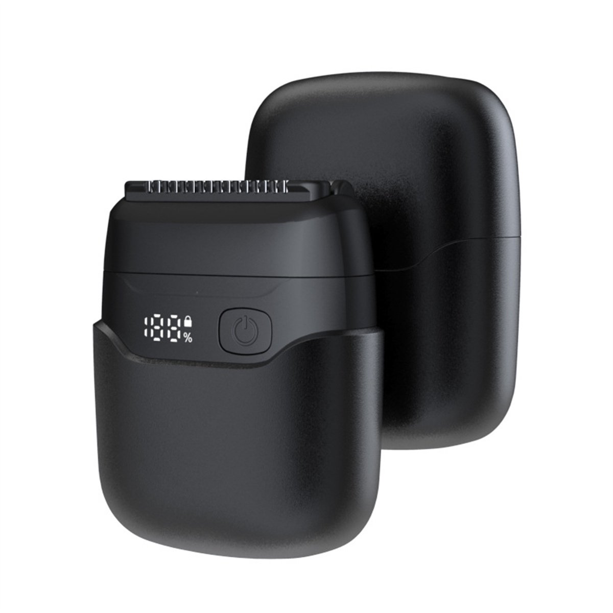 QTTVBTNA -Mini-scheerapparaat voor heren met heen-en-weergaande beweging, elektrisch scheerapparaat met USB-C-interface, waterdicht en draagbaar scheerapparaat, geschikt voor op reis en baardverzorging