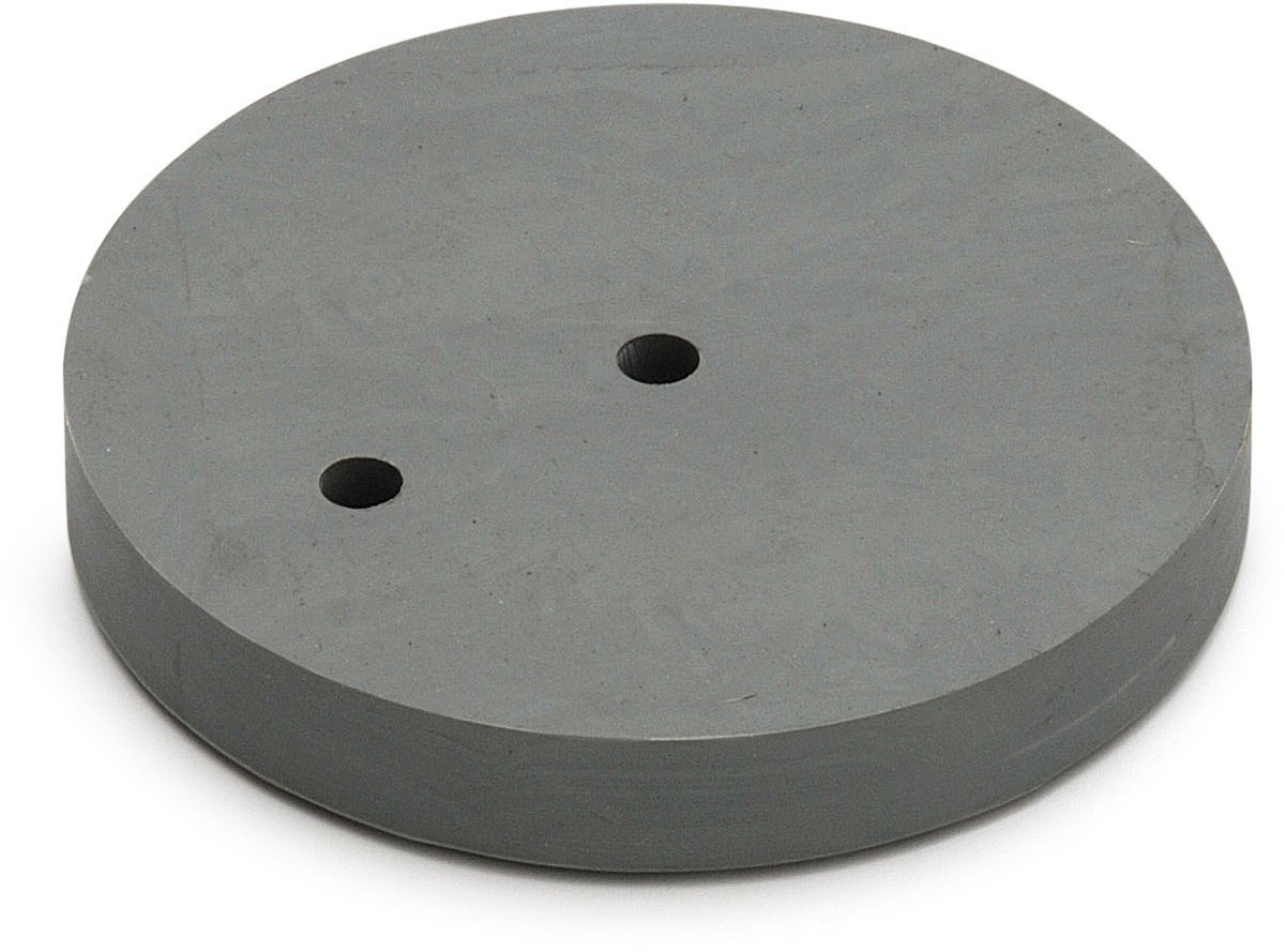 Onderlegplaat grijs rubb.12mm v.deurbuffer paddenstoel 85mm