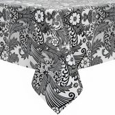 Protecttable - Mexicaans tafelzeil Paraiso Zwart 120x240cm - Tafelkleed Afwasbaar - Kunststof