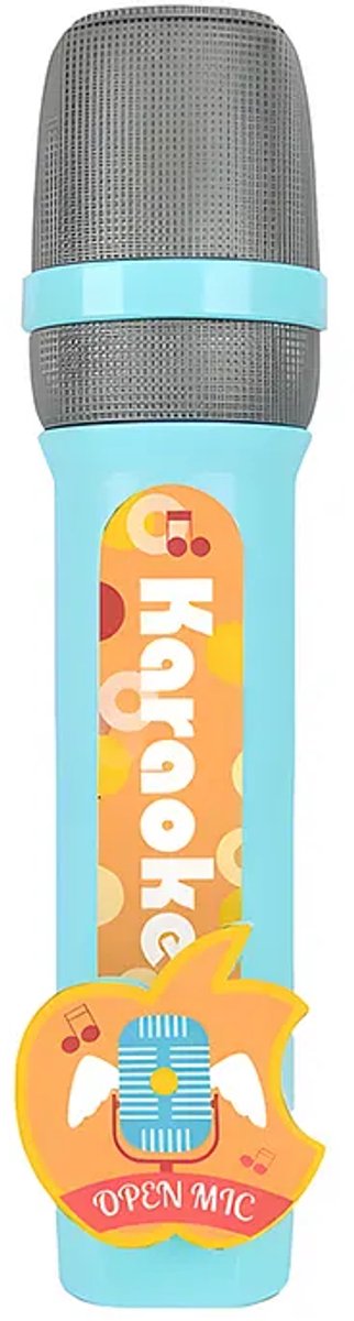OLFed - Karaoke Microfoon - Interactieve Muzikale Speelgoed - 12 Liedjes - Blauw