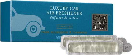 Rituals - Navulling Auto Parfum - 2x Auto Luchtverfrisser Navullingen 3 gram - Ritual of Hammam - Alleen Navulling - Houten houder niet inbegrepen - Alleen 2x Refill - Autoparfum - Car Perfume