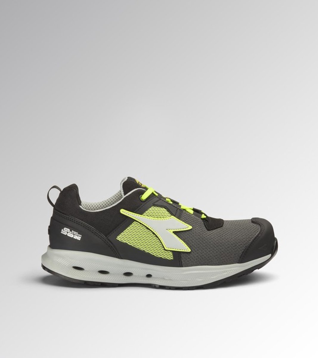 Diadora GLOVE A.BOX LOW GH S1PS HRO ESD BLACK/YE FLUO 48
