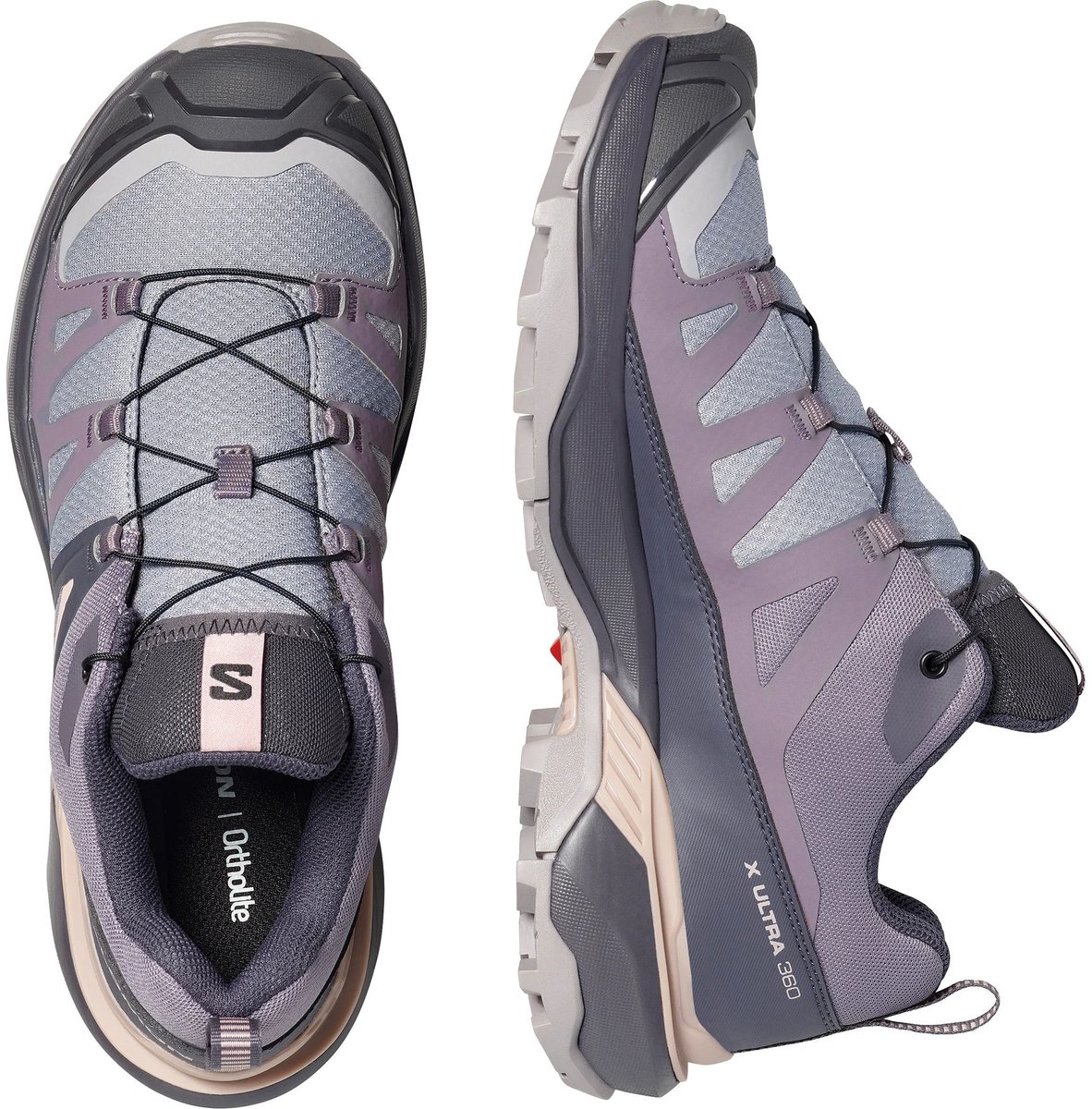 SALOMON x ultra 360 w Lage wandelschoenen dames Grijslicht Groen