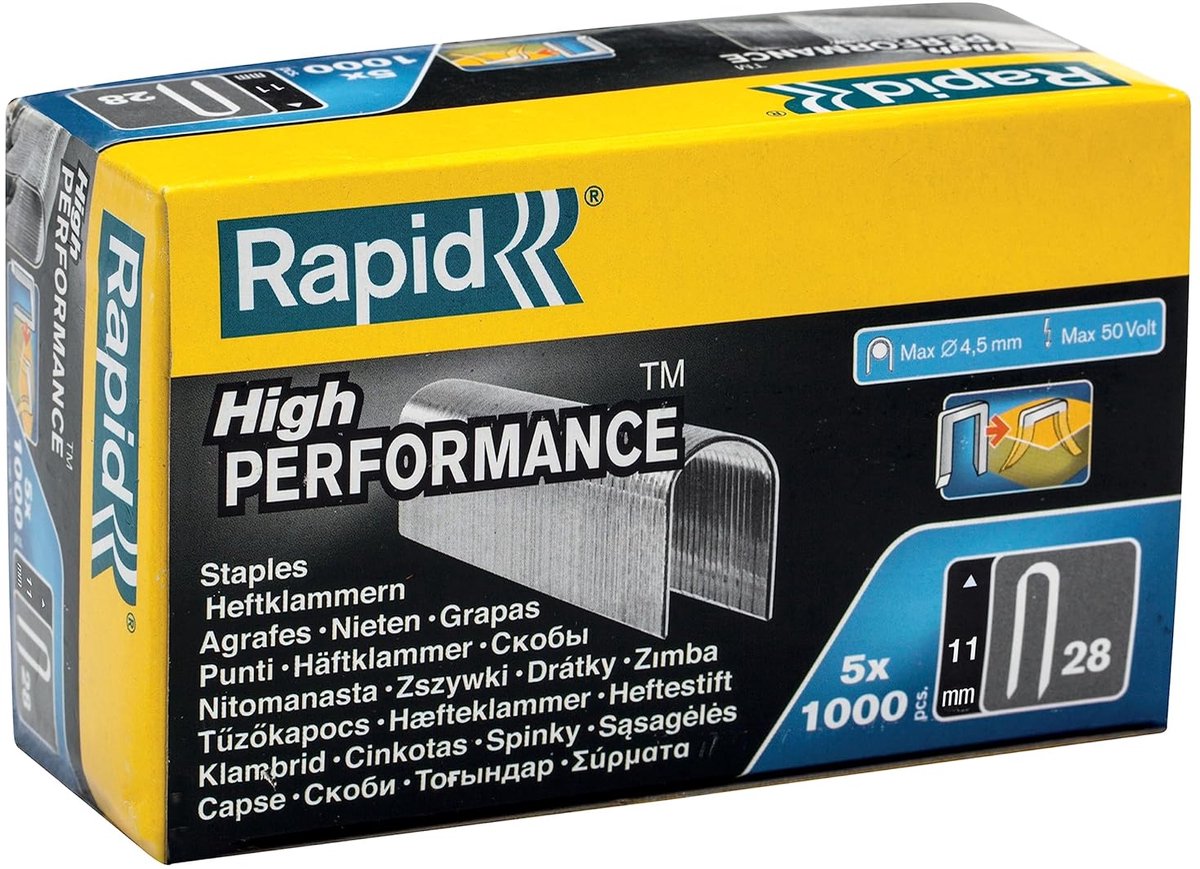 Tacker Nieten 11mm, 5x1.000 Stuks, Voor Kabels tot 4.5mm