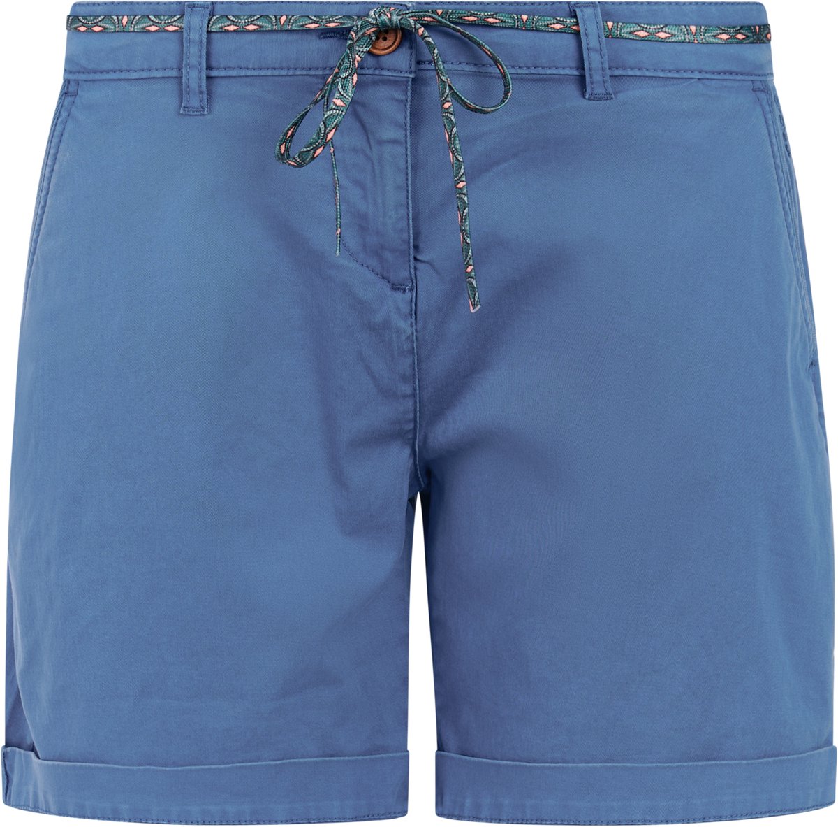 Protest PRTTulip Korte broek Dames Normale pasvorm Knielengte Knoopsluiting Blauw
