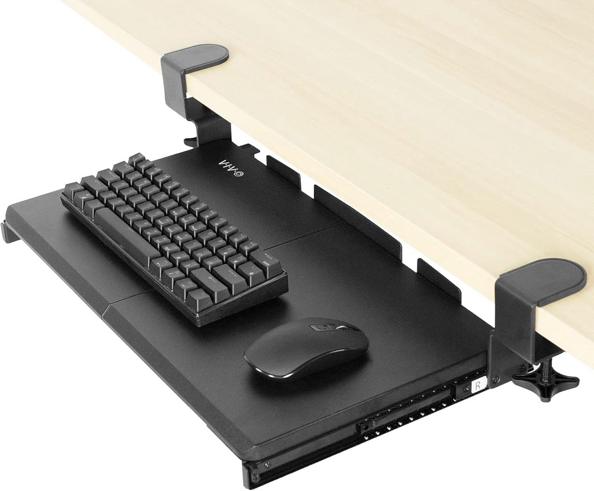 Uittrekbare Toetsenbordlade Onder Bureau met Stevige C-Klem, 20 x 11 Inch