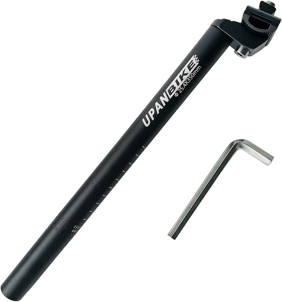Zadel met Verstelbare Klem, 350 mm, Aluminium Legering voor Fietsen
