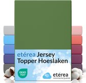 etérea Topper Jersey Hoeslaken 90x200 - 100x200 cm Oekotex Made in Green - 100% katoen - Cactus