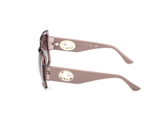 Guess GU00283 TRANSPARENT/BROWN SHADED 57/19/140 Unisex Zonnebrillen — afbeelding 3