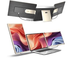 Siaviala S6 Nieuw 15,6" Draagbare Monitor | 11+ DIY Configuraties | 360° Draaibaar | 4x Type-C Poorten | Universele Compatibiliteit | 300% Productiviteit | Plug & Play
