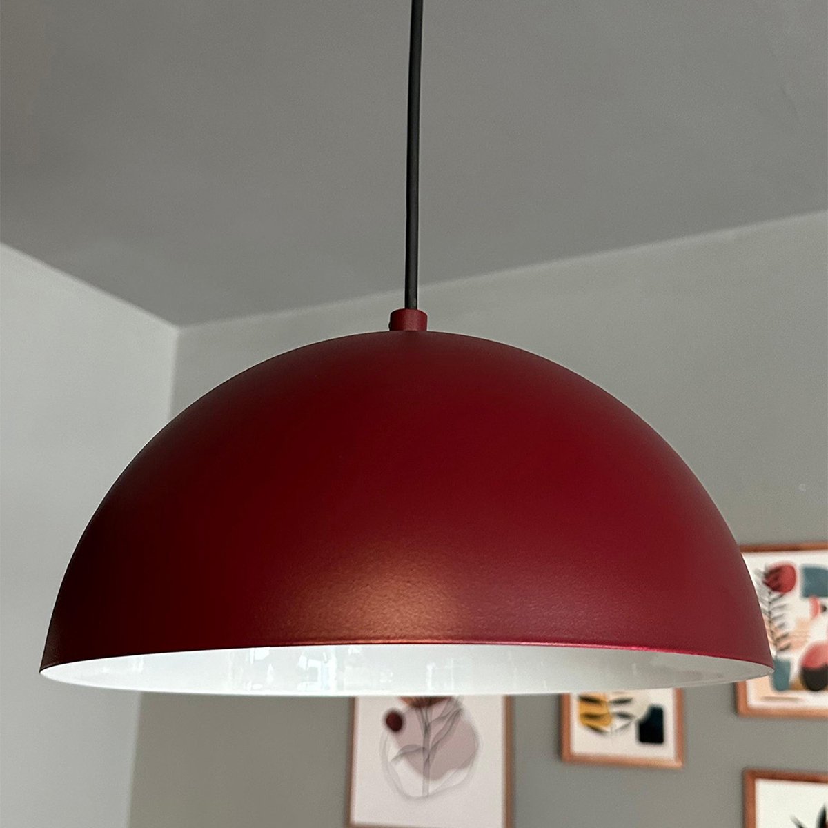 Bamyum Lipeo Hanglamp Industrieel Metaal Ø26 cm, Vintage Hanglamp, E27 Pendellamp
