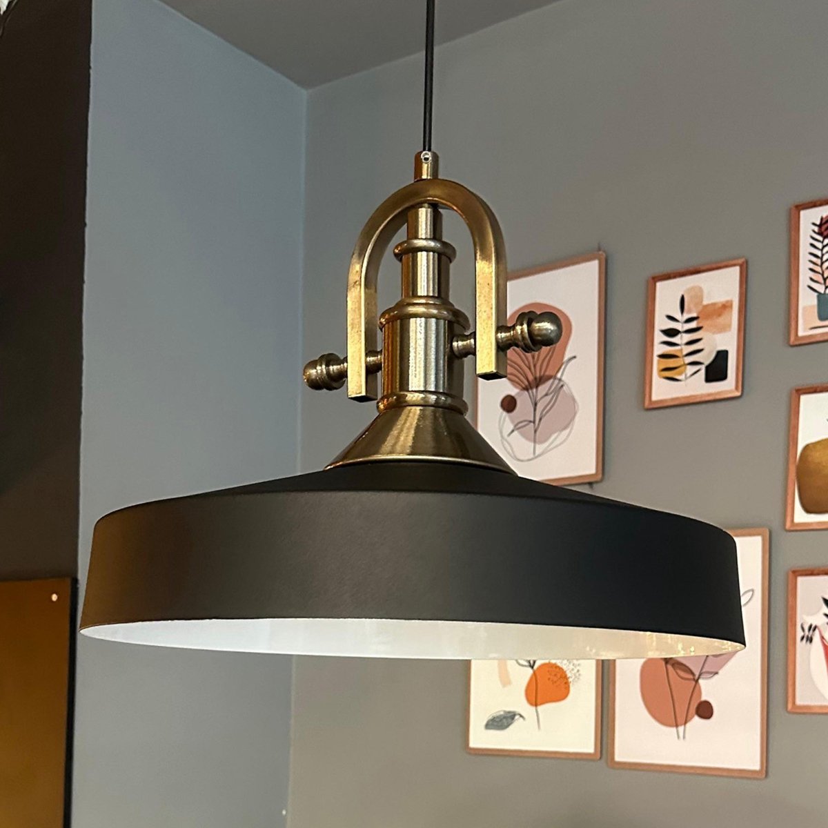 Bamyum Ace Hanglamp Industrieel Metaal Ø39 cm, Vintage Hanglamp, E27 Pendellamp