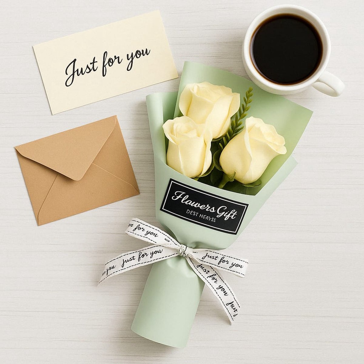 Luxe Kunst Creme Rozen in Transparante Geschenkdoos – Duurzame Kunstbloemen als Perfect Valentijnsdag & Moederdag Cadeau
