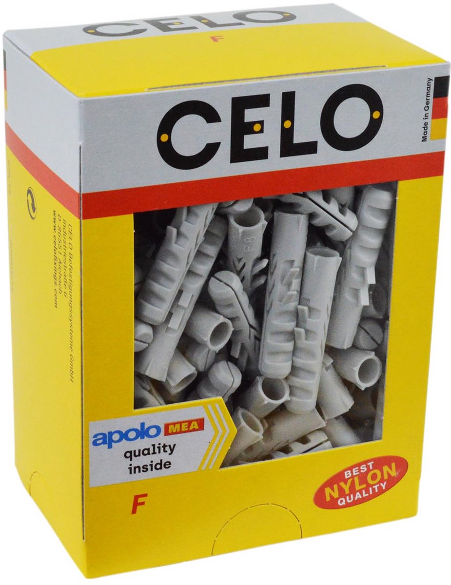 Universele Nylon Pluggen 8 mm - Set van 100 Stuks voor Beton, Steen en Gips