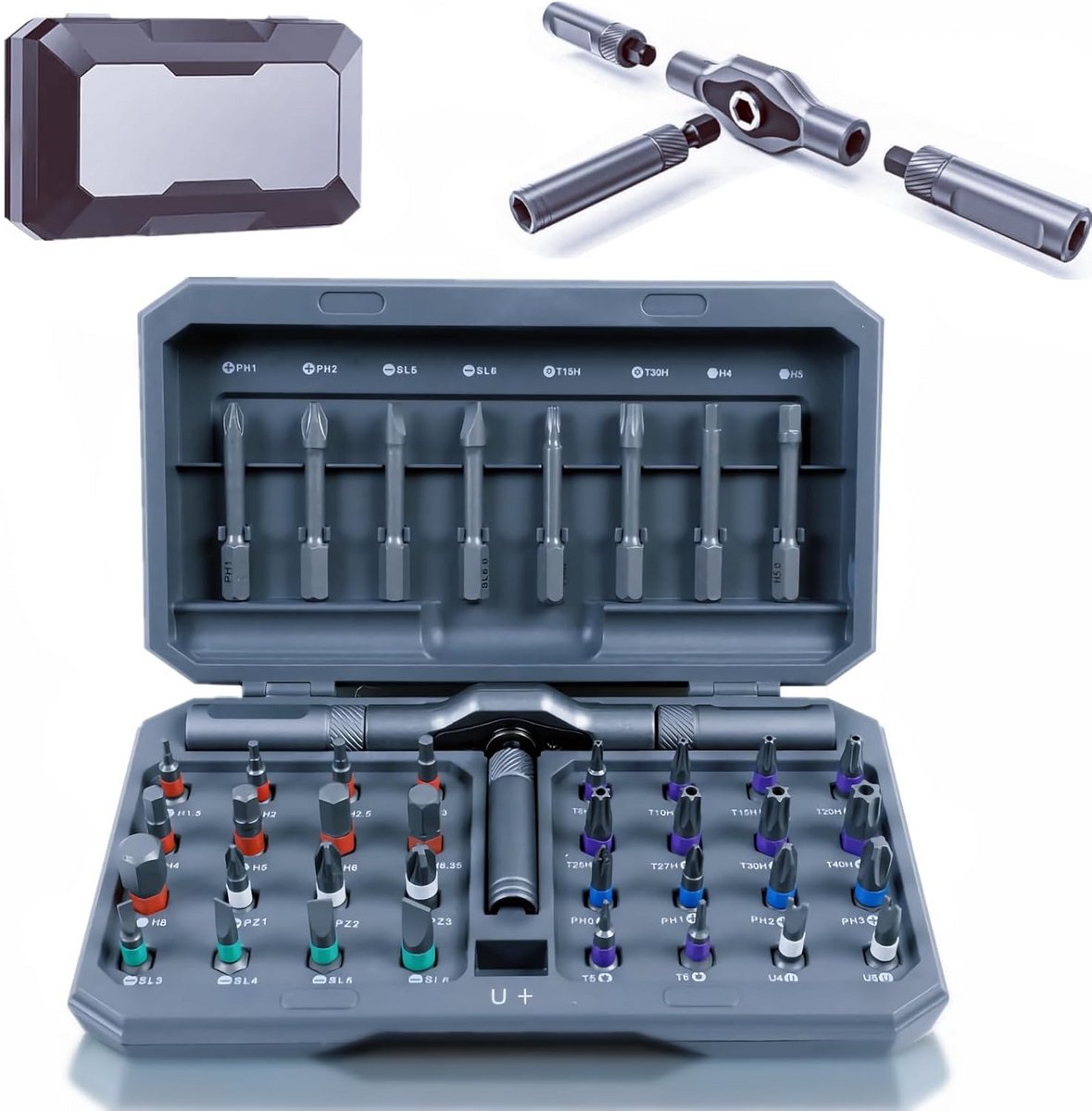 42-in-1 Precisie Schroevendraaierset Magnetisch - Compleet Reparatiegereedschap voor Elektronica en Kleine Reparatie