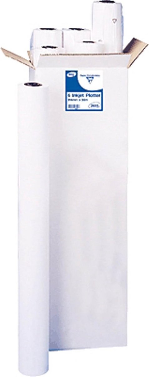 Grote Rol Plotterpapier Wit 80 g/m2 voor Inkjetprinters