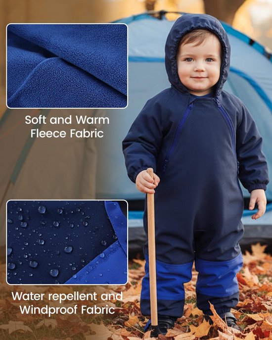 Waterdichte Baby Sneeuwpak Overall - Winddichte & Ademende Voertuig voor Jongens en Meisjes (9 Mnd - 5 Jaar) — afbeelding 2