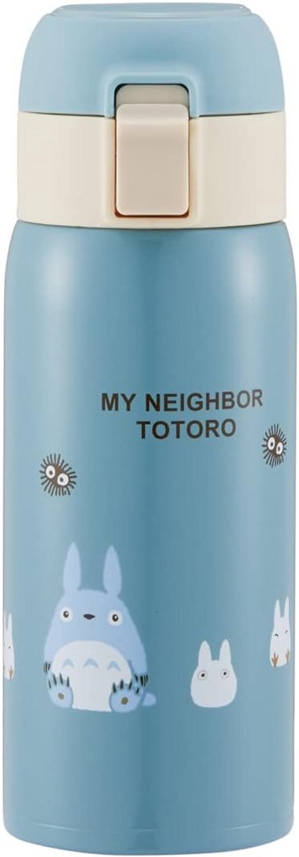 RVS Thermosfles 350ml - Lekvrij met One-Touch Open & Slot - Warm & Koud Houden