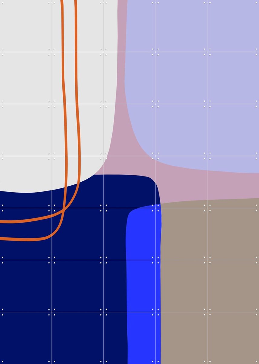 IXXI Bold Shapes 5, Mareike Böhmer - 100 x 140 cm - Gratis ophangtool - Grote wanddecoratie en posters - Grafisch Ontwerp, Geometrische Kunst