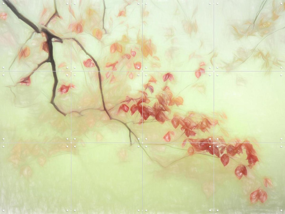 IXXI Luce Dorata, Gilbert Claes & Various - 80 x 60 cm - Gratis ophangtool - Grote wanddecoratie en posters - Aquarel, Abstract, Klassiek
