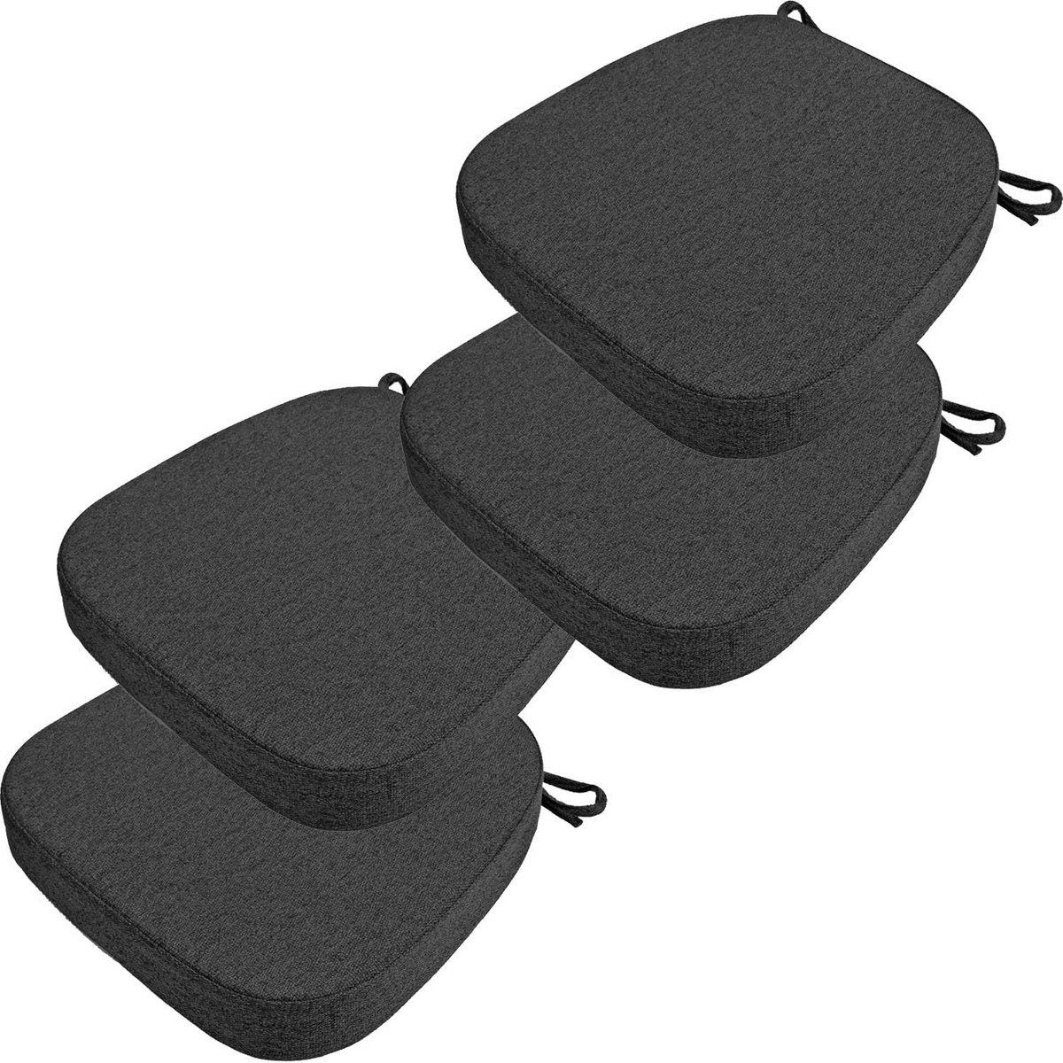 Comfortabele, Antislip Stoelkussens met Strikken voor Eetkamerstoelen en Keuken