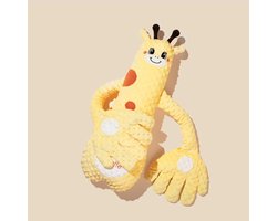 SUMOH® Baby Slaapknuffel Giraffe – Kalmerende Knuffel met Klopfunctie – Verzwaarde Handjes – Rustgevende Babyslaap Hulp