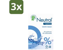 Neutral Waspoeder Wit 18 Wasbeurten 1,187 kg - Bulkverpakking - 3 stuks