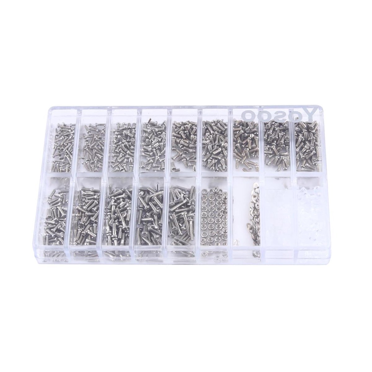 Kleine Schroevenset voor Horloges, Roestvrijstalen Assortiment met Microschroeven en Moerringen