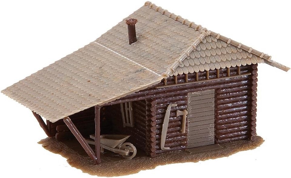 Houten Berghut Modelbouw Set met Accessoires
