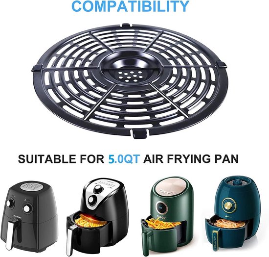 Airfryer bakje - 20cm - Antiaanbaklaag Luchtfriteuse Bak - Vervangende