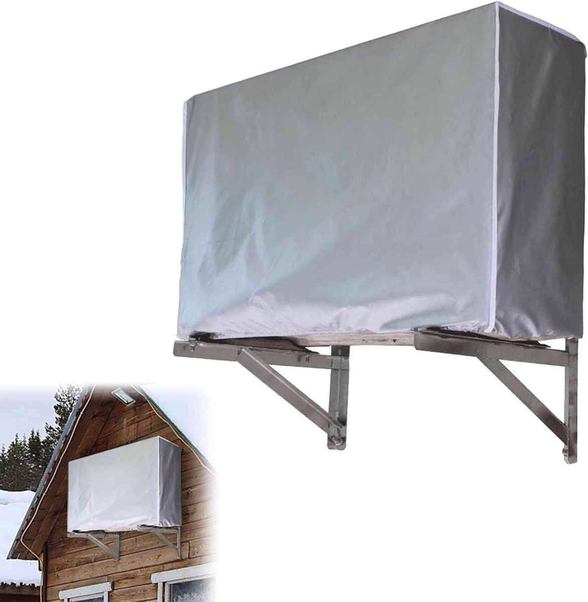 Afdekking voor buiten airconditioning 86 x 35 x 60 cm met weerbestendige bescherming