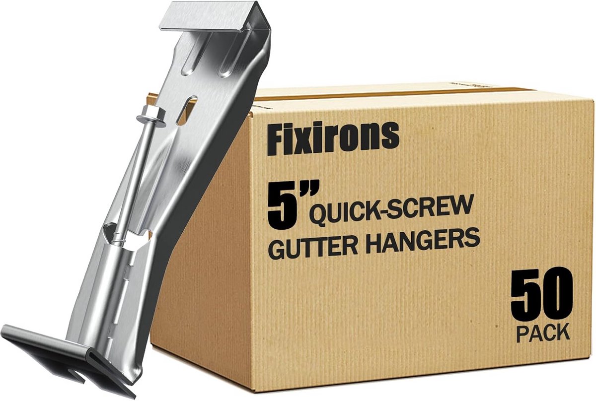 Verborgen Dakgootbeugels 50 Stuks - Hanger voor 5 Inch Regengoot Reparatie en Ondersteuning