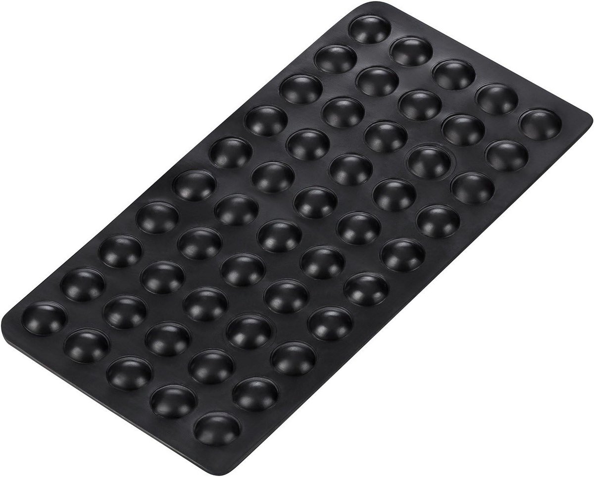 50x Zelfklevende Rubber Stootdopjes Rond 10mm - Zwart - Buffer voor Kastdeuren en Meubels