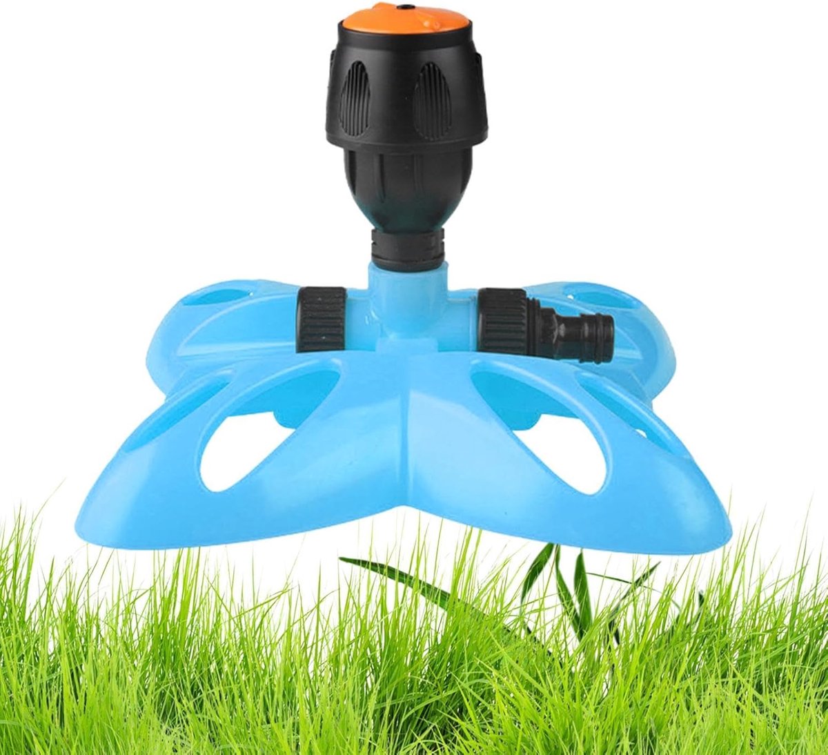 Tuinsproeier - Gazon sproeier - Automatisch bewateren - Groot oppervlak - 15 x 21 x 21 cm - Geel blauw