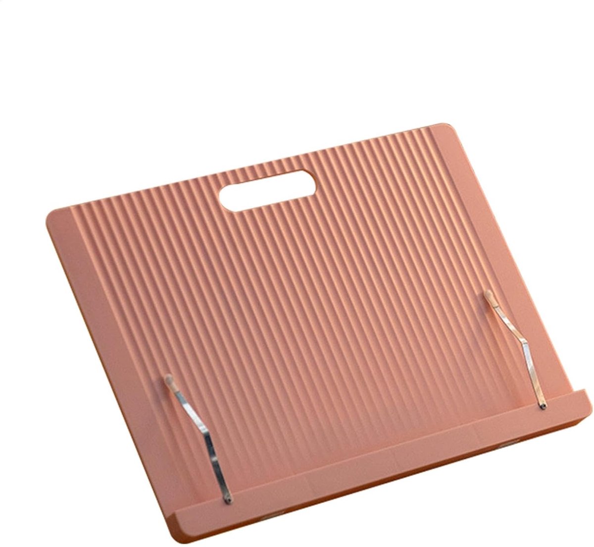 Boekenstandaard - Leesrek - Handsfree lezen - Verstelbare hoek - 34 x 24 cm - roze