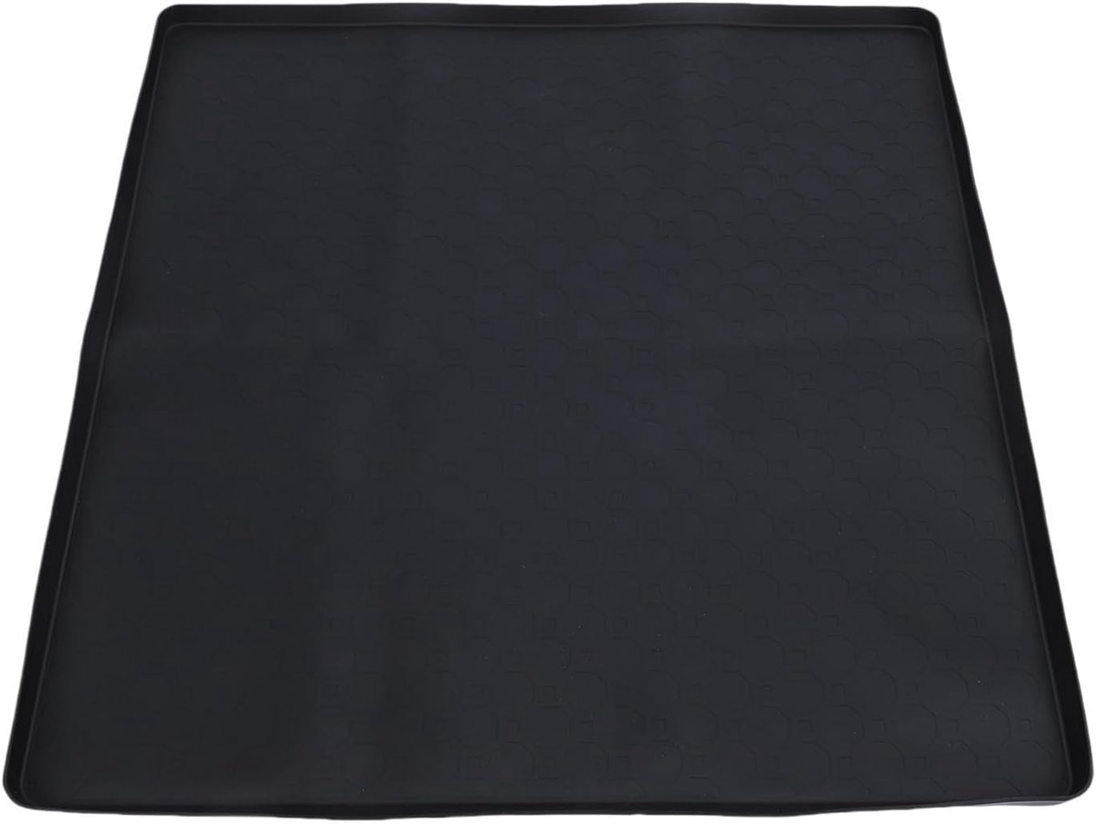Apparaatmat Siliconen - Lekbak Mat - Bescherming Apparaten - Verhoogde Randen - 50x50cm - Zwart