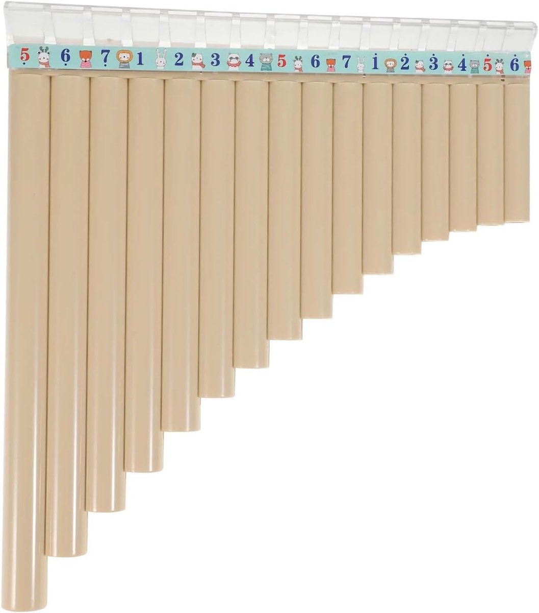 Panfluit - Muziekinstrument - Muziek Leren - Direct Bespeelbaar - 10 Inch - Naturel